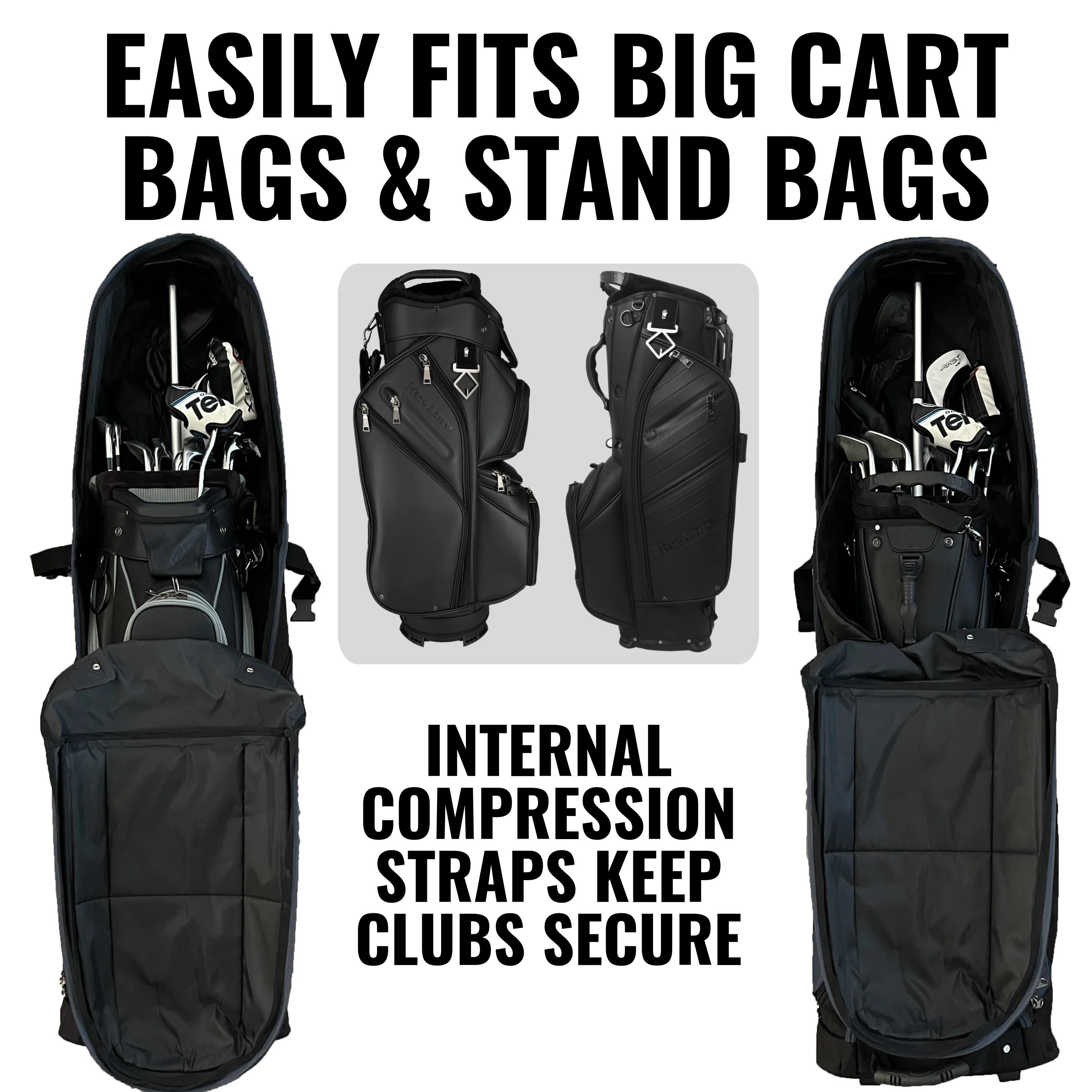 Enforcer Golf Travel Bag | Unrivaled Hard Top Durability - Image 8